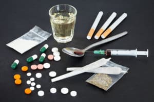 different drugs show different types of drug abuse