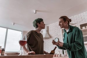 couple arguing because alcohol is harming relationships
